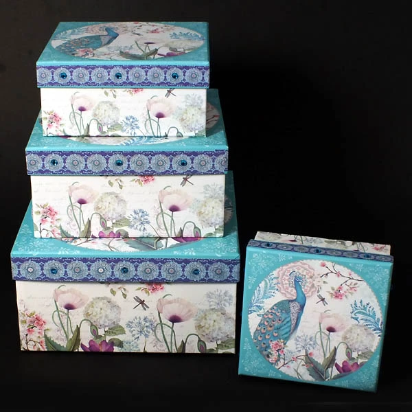 GARDEN-KPL. 4 PUDEŁEK KWADRATOWYCH *H5147-C416