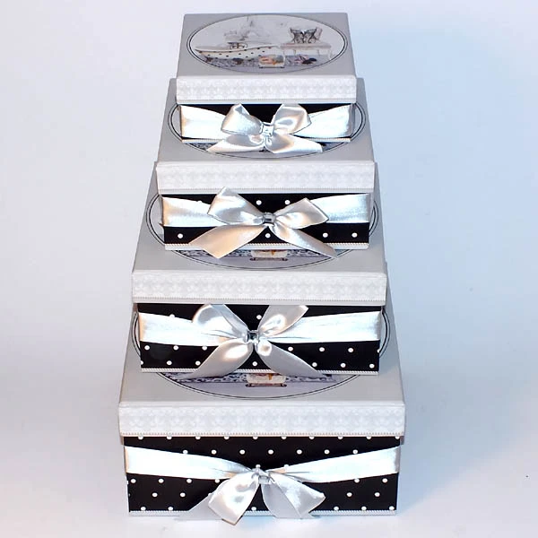 GARDEN-KPL. 4 PUDEŁEK KWADRATOWYCH *H5147JC353*