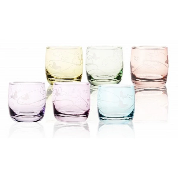 GLASMARK-6 SZKLANEK *MOTYLKI* 250ML