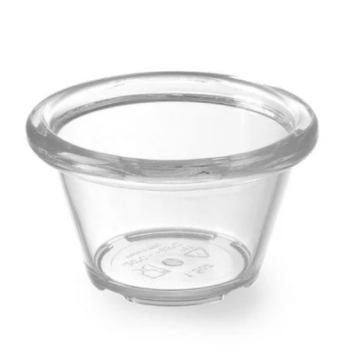 HENDI-MISECZKA *RAMEKIN* Z MELAMINY 60X60X35 PRZEŹROCZYSTA-ZESTAW 12SZT 565629