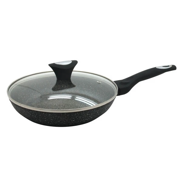 KB-7037 PATELNIA MARMURKOWA 20CM Z POKRYWĄ