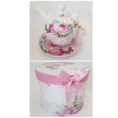 MMG-FILIŻANKA+SPODEK+DZBANEK 42267 MOTYL