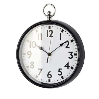 MON-ZEGAR OKRĄGŁY CZARNY 30CM  8339