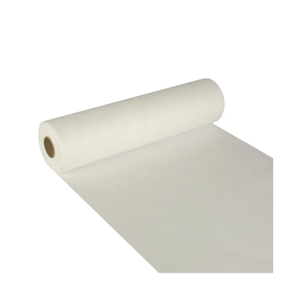 PAP-BIEŻNIK IMITUJĄCY TKANINĘ Z WŁÓKNINY *SC* 24MX40CM 84318 BIAŁY