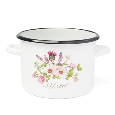 TAD-GARNEK EMAL. PROSTY 18CM 3,2L B/P *HERBAL*