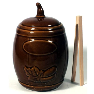 BECZKA CERAMICZNA 3,5L NA OGÓRKI+SZCZYPCE 1193