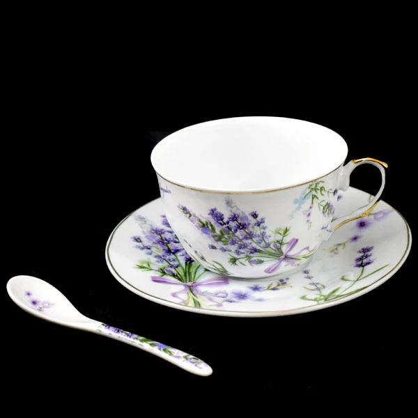 BM-FILIŻANKA+SPODEK 2+2 Z ŁYŻECZKAMI LAVE006