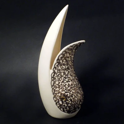 CER-WAZON DELFIN DUŻY *DECOR ZŁOTO* C-570DZ