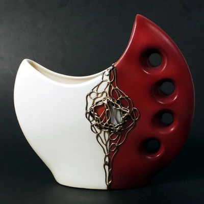 CER-WAZON KSIĘŻYC DUŻY *DECOR MAHOŃ* C-317DM