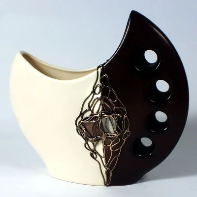 CER-WAZON KSIĘŻYC DUŻY *DECOR1/2 VENGE/BRĄZ* C-317-1/2DV/BR