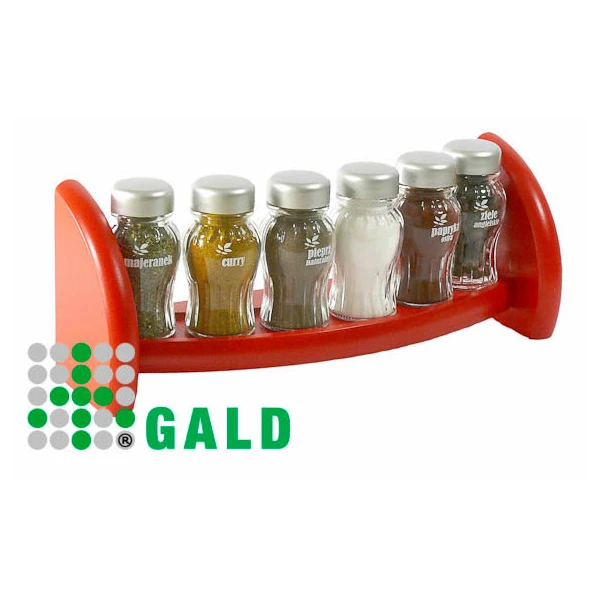 GALD-PÓŁKA STOJ/WISZ. 6 *S* CHROM CZERWONY