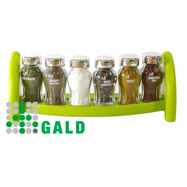GALD-PÓŁKA STOJ/WISZ. 6 *S* CHROM ZIELONY
