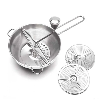 TAD-PRZECIERAK NIERDZEWNY DO WARZYW I OWOCÓW + 3 WYMIENNE OSTRZA