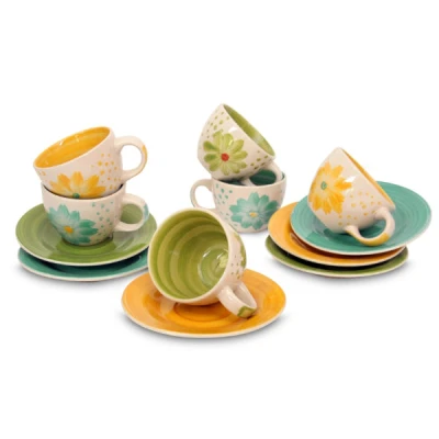 VERONI-KPL. FILIŻANEK 6+6 *POLA*