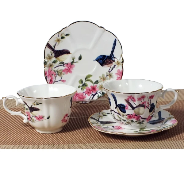 4WD-KPL. FILIŻANKI 4EL. BLUE WREN PTAKI PBW006