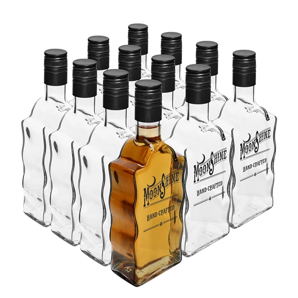 BIOWIN-12 BUTELEK *KLASZTORNA MOONSHINE* 500ML Z ZAKRĘTKAMI 631725