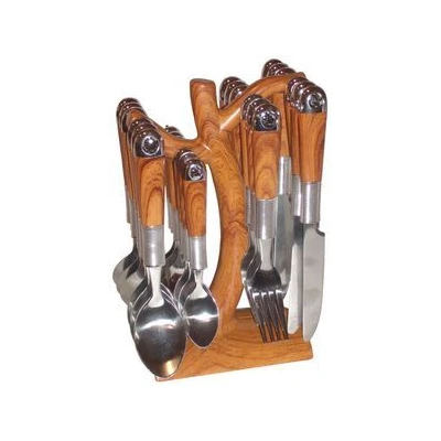 KH-3371 SZTUĆCE NA WIESZAKU DREWNO MIX