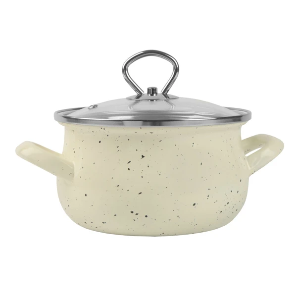 RYB-GARNEK EMALIOWANY OKUWANY 16 Z/P 1,9L KREMOWY HELENA