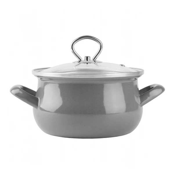 RYB-GARNEK EMALIOWANY OKUWANY 16 Z/P 1,9L SZARY HELENA