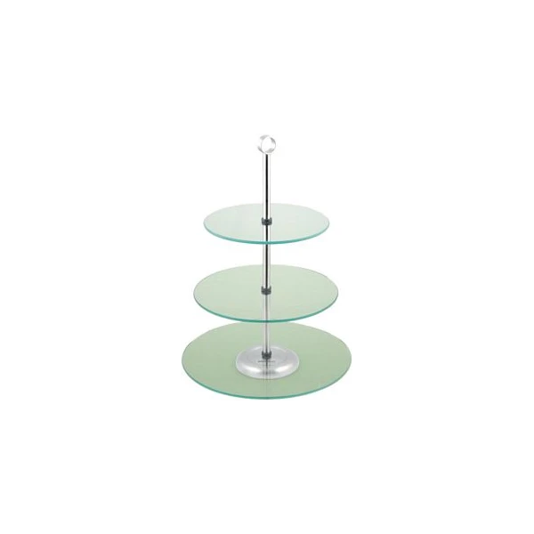 KH-4016 PIRAMIDA 3 POZIOMOWA SZKLANA