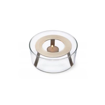 SAB-PODGRZEWACZ OKRĄGŁY SZKŁO + METAL *KON* 15X6CM 116/0000