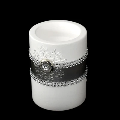 CER-ŚWIECZNIK TUBA MAŁA *DEKOR PASEK-BIAŁY* C-508P