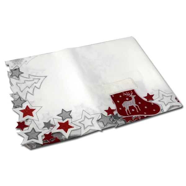 MESA-BIEŻNIK ŚWIĄTECZNY *BOŻE NARODZENIE* BIAŁY 60X120 418