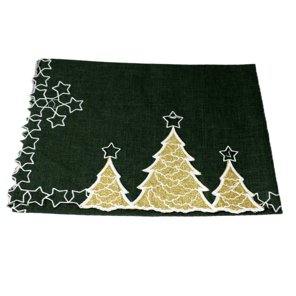MESA-BIEŻNIK ŚWIĄTECZNY 50*100 ZIELONY 504