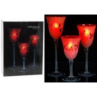 NL-3 ŚWIECZNIKI SZKL.CZERWONE