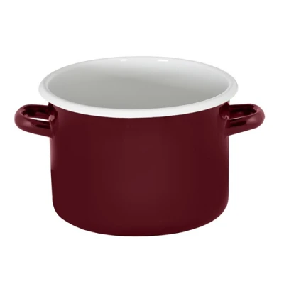 RYB-GARNEK EMALIOWANY GŁADKI 20CM 4,5L BORDOWY 1615