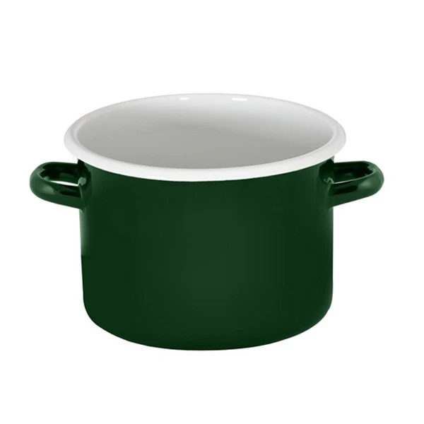 RYB-GARNEK EMALIOWANY GŁADKI 20CM 4,5L SZMARAGDOWY 1615