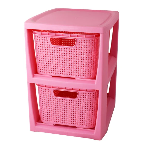 BRANQ-STOJAK Z 2 KOSZYKAMI RÓŻOWY /1727/