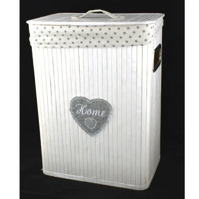 DM-KOSZ WIKLINOWY PROSTOKĄTNY WYŚCIELANY Z/P *M* H45 25X35 YD18431/M BIAŁY