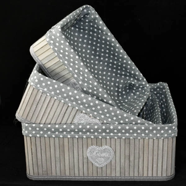 DM-KPL. 3-KOSZYKÓW Z BAMBUSA SZARE 134095