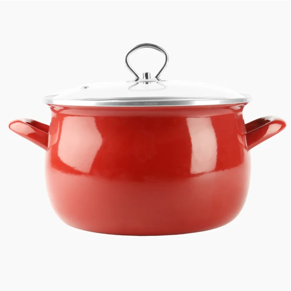 RYB-GARNEK EMALIOWANY OKUWANY 18 Z/P 3L CZERWONY HELENA