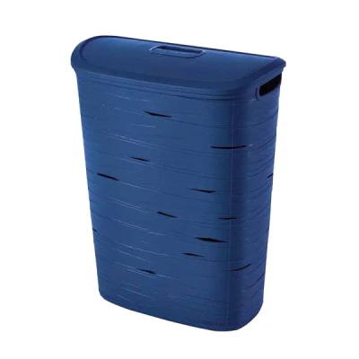 KOSZ NA BIELIZNĘ *RIBBON* NIEBIESKI 49L