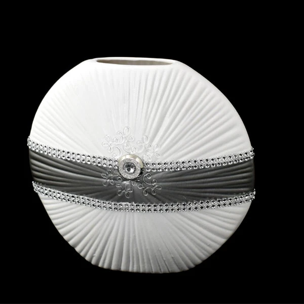 CER-WAZON SŁOŃCE MALY *DEKOR PASEK-BIAŁY* C-533P