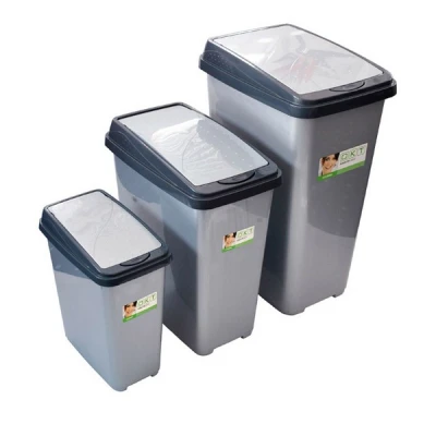 OKT-POJEMNIK SLIM BIN 45L SREBRNY