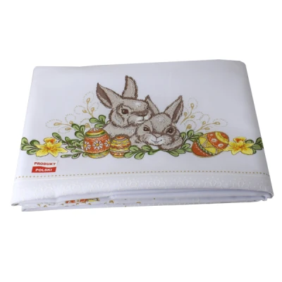 ROD-OBRUS 140X220 *WIELKANOC* ZŁOTY