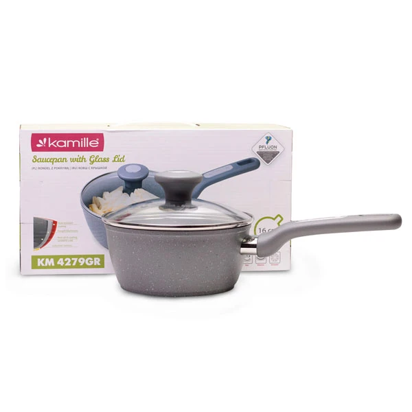 RONDEL 1,2L GRANITOWY Z POKRYWĄ 4279GR