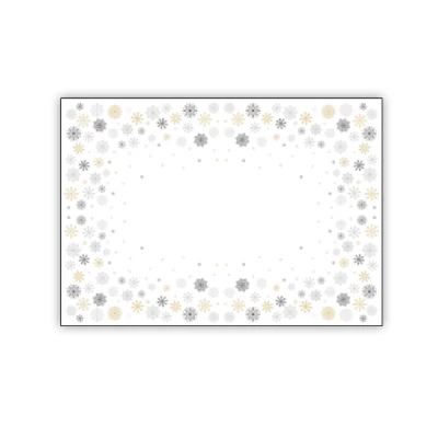 MAR-OBRUS WODOODPORNY SREBRNO-ZŁOTY *MROZIK* 110X160CM