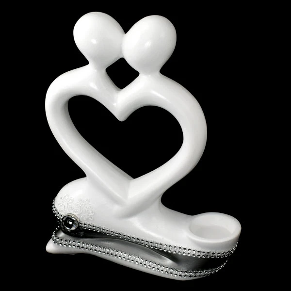 CER-AKT SERCE DUŻY *DEKOR PASEK-BIAŁY* C-401P