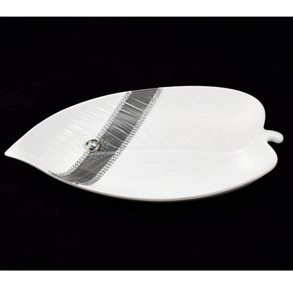 CER-LIŚĆ MANUKA DUŻY *DEKOR PASEK-BIAŁY* C-936P