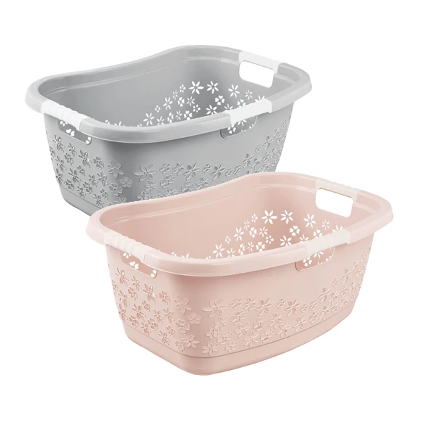 OKT-ERGON. KOSZ NA PRANIE *LASSE* Z MIĘKKIMI UCHWYTAMI  50L