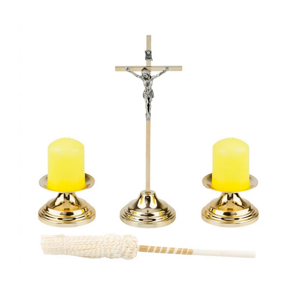 GP-KOMPLET KOLĘDOWY ZŁOTY+ŚWIECE+KROPIDŁO 05
