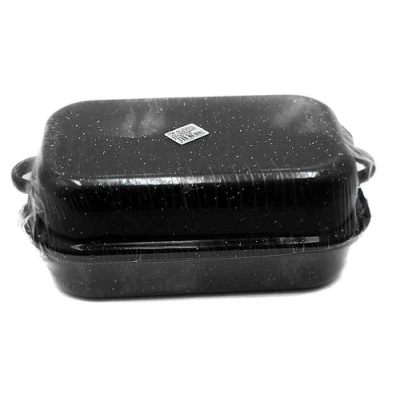 ELO-GĘSIARKA EMALIOWANA PROSTOKATNA 32CM