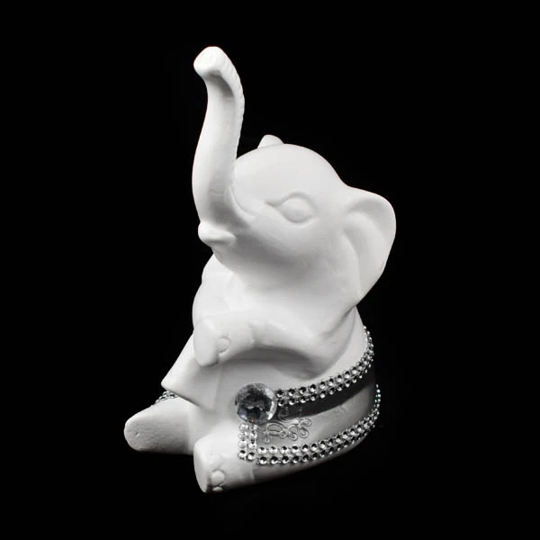 CER-SŁOŃ SIEDZĄCY OKRAKIEM DUŻY *DEKOR PASEK BIALY* C-698P