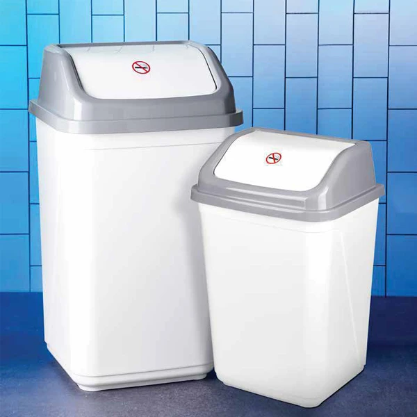 KOSZ NA ŚMIECI 50L UCHYLNY 0097 BIAŁY