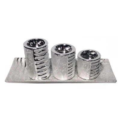 TOM-PATERA DEKORACYJNA 32*13 + 3-ŚWIECZNIKI WS92