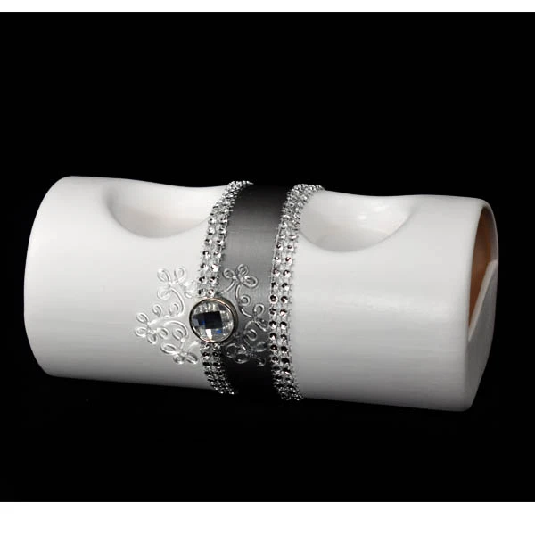 CER-ŚWIECZNIK RURA II *DECOR PASEK-BIAŁY* C-304P